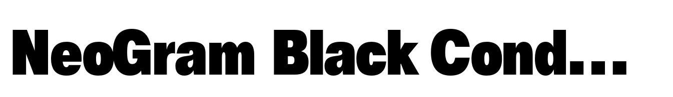 NeoGram Black Condensed